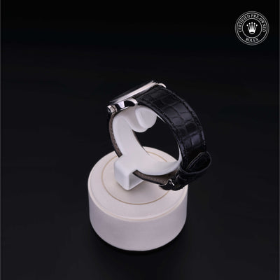 Rolex Certified Pre-owned Cellini M6111/9-0003 front on black background