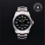 Rolex Certified Pre-owned Air-King M126900-0001 front on black background