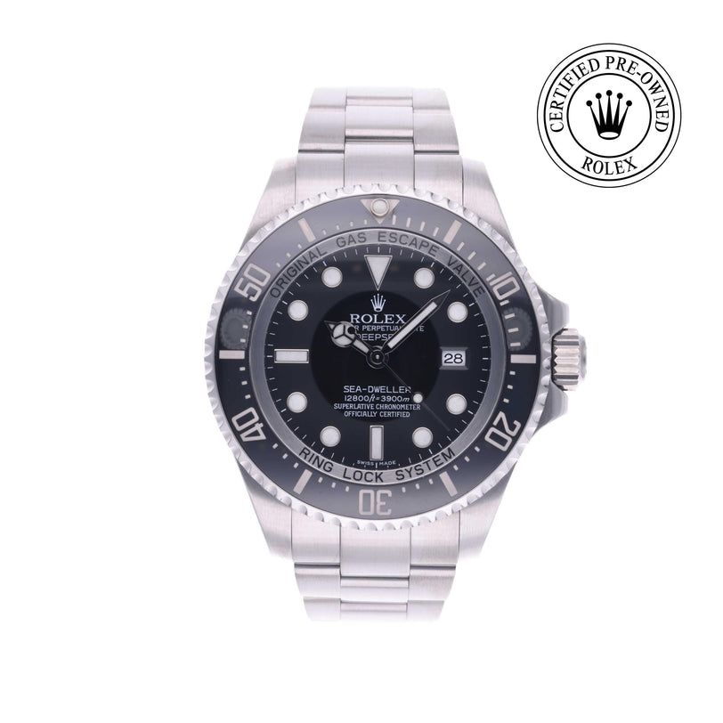Rolex CPO Sea-Dweller M116660 front on white background