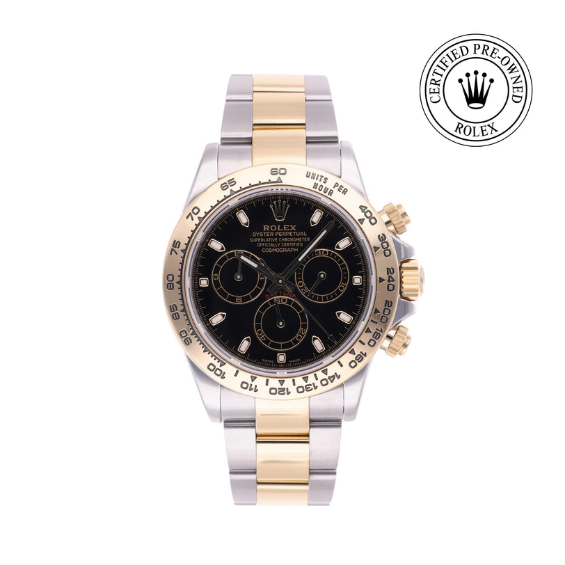Rolex Certified Pre-owned Daytona M116503-0004 front on white background