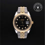 Rolex Certified Pre-owned Datejust M126333-0006 front on black background