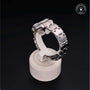 Rolex Certified Pre-owned Lady Datejust Pearlmaster M80299-0073 front on black background