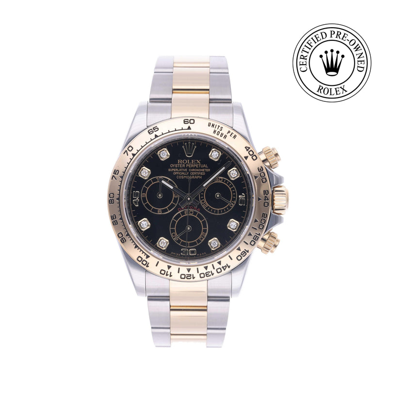 Rolex Certified Pre-owned Daytona M116503-0008 front on white background
