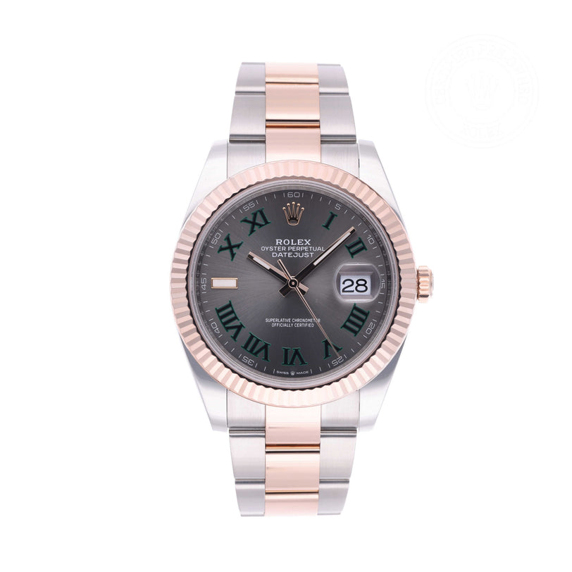 Rolex Certified Pre-owned Datejust M126331-0015 front on white background