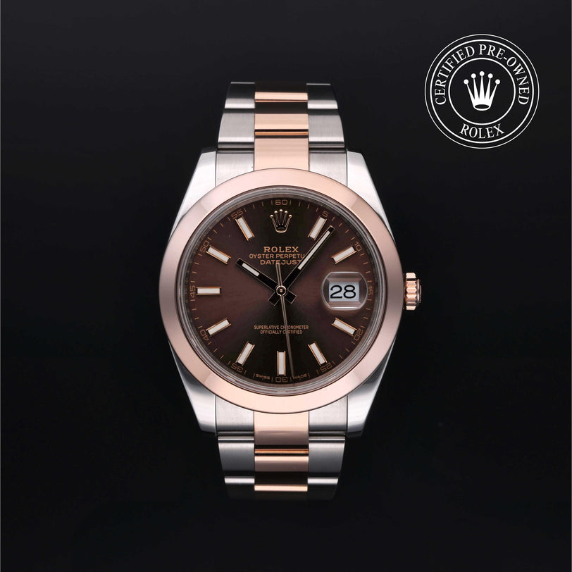 Rolex CPO Datejust M126301 front on white background