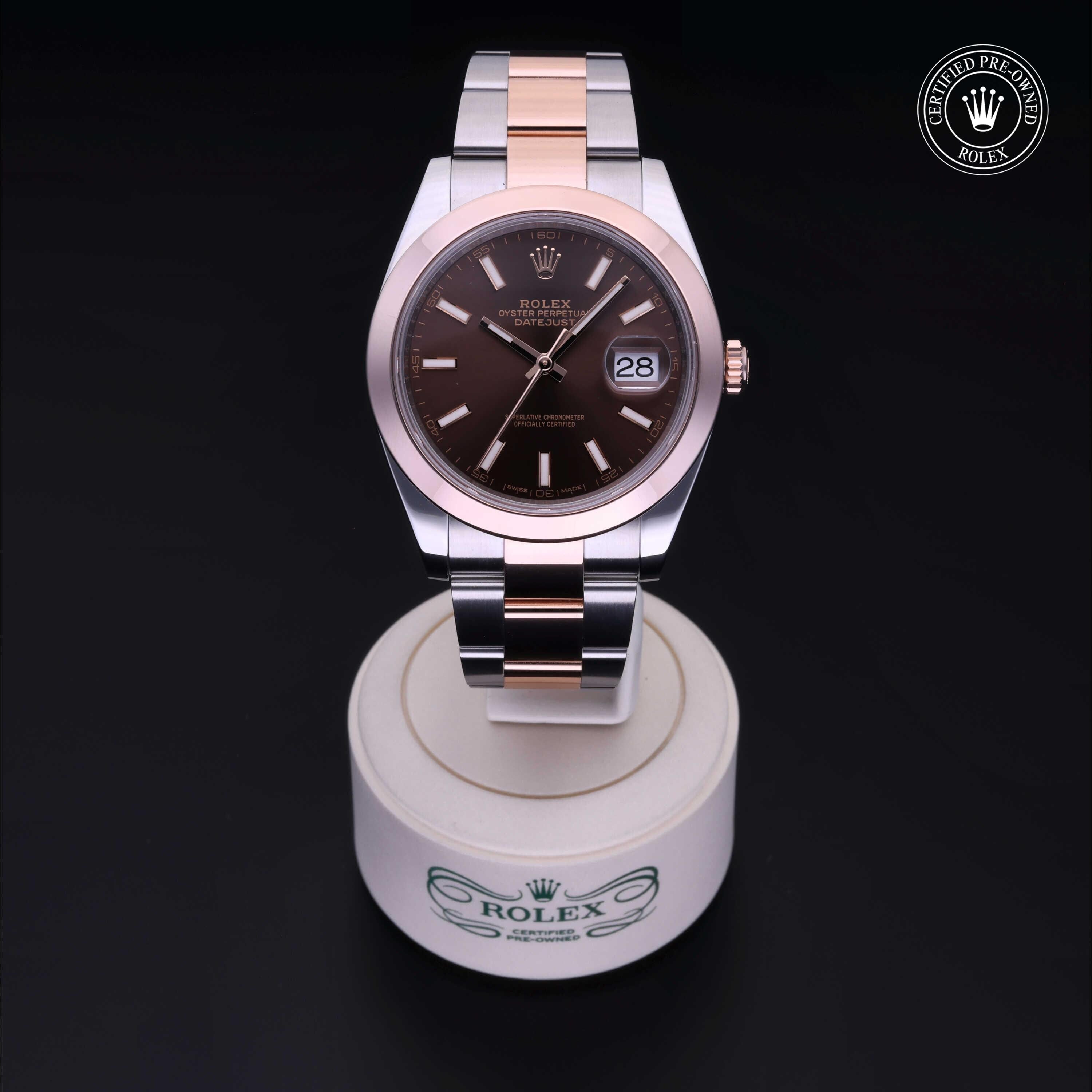 Rolex CPO Datejust M126301 front on white background