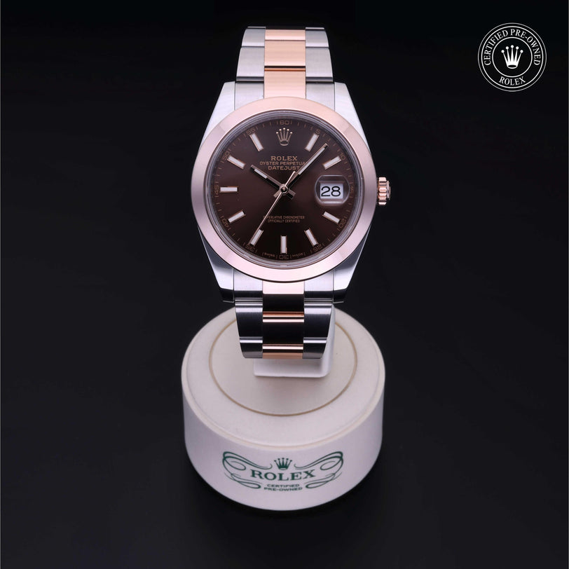 Rolex CPO Datejust M126301 front on white background