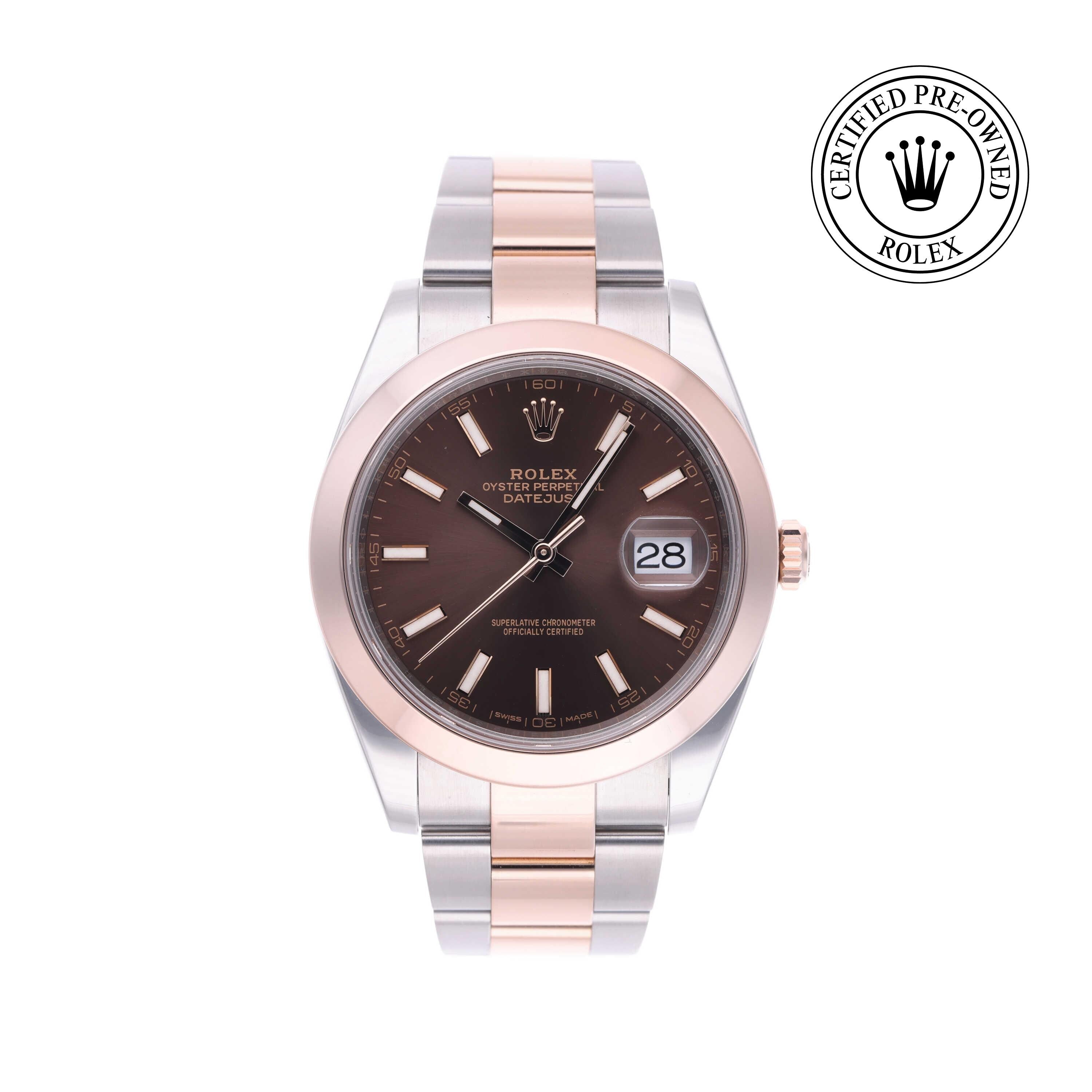 Rolex CPO Datejust M126301 front on white background