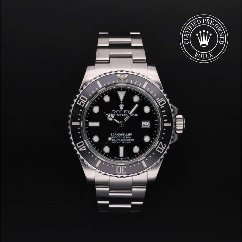 Rolex CPO Sea-Dweller M116600 front on white background
