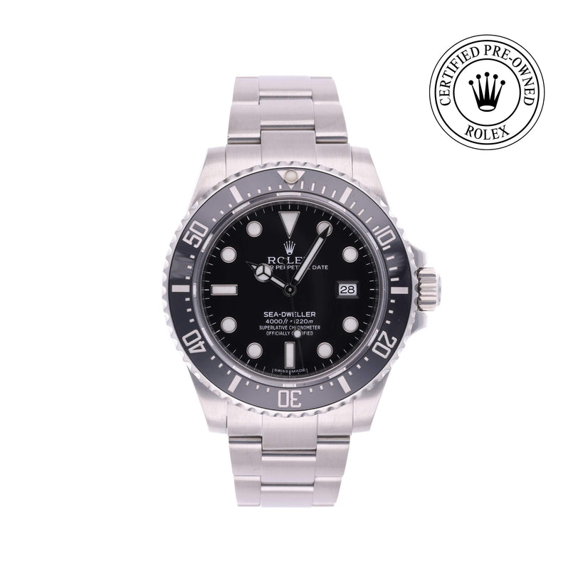 Rolex CPO Sea-Dweller M116600 front on white background