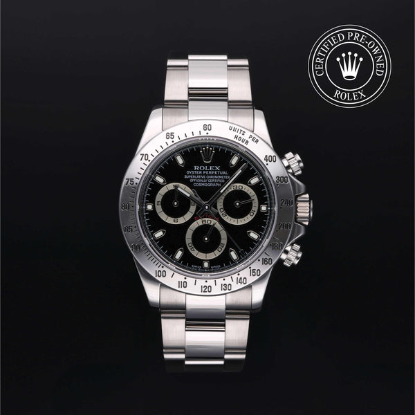 Rolex CPO Daytona M116520 front on white background