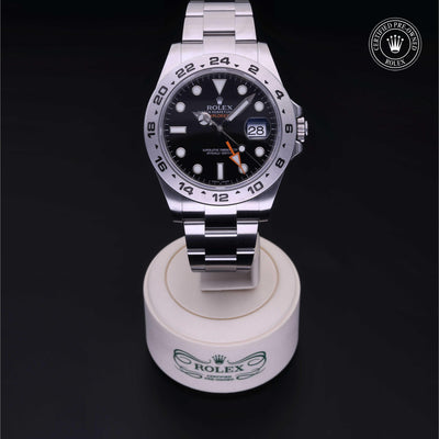 Rolex CPO Explorer M216570 front on white background