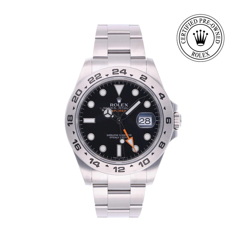 Rolex CPO Explorer M216570 front on white background