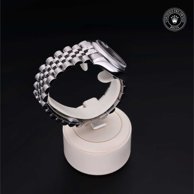 Rolex Certified Pre-owned Lady Datejust M178240-0001 front on black background