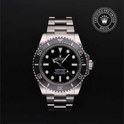 Rolex CPO Submariner M124060 front on white background