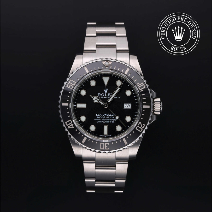 Rolex CPO Sea-Dweller M116600 front on white background