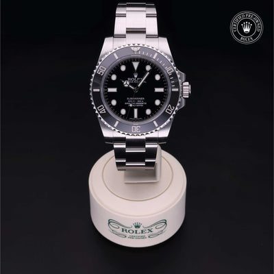 Rolex Certified Pre-owned Submariner M114060-0002 front on black background