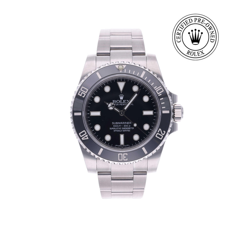 Rolex CPO Submariner M114060 front on white background