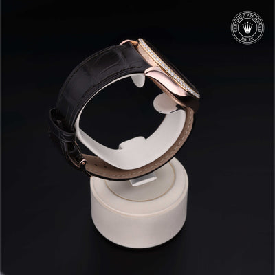 Rolex Certified Pre-owned Cellini M50705RBR-0010 front on black background