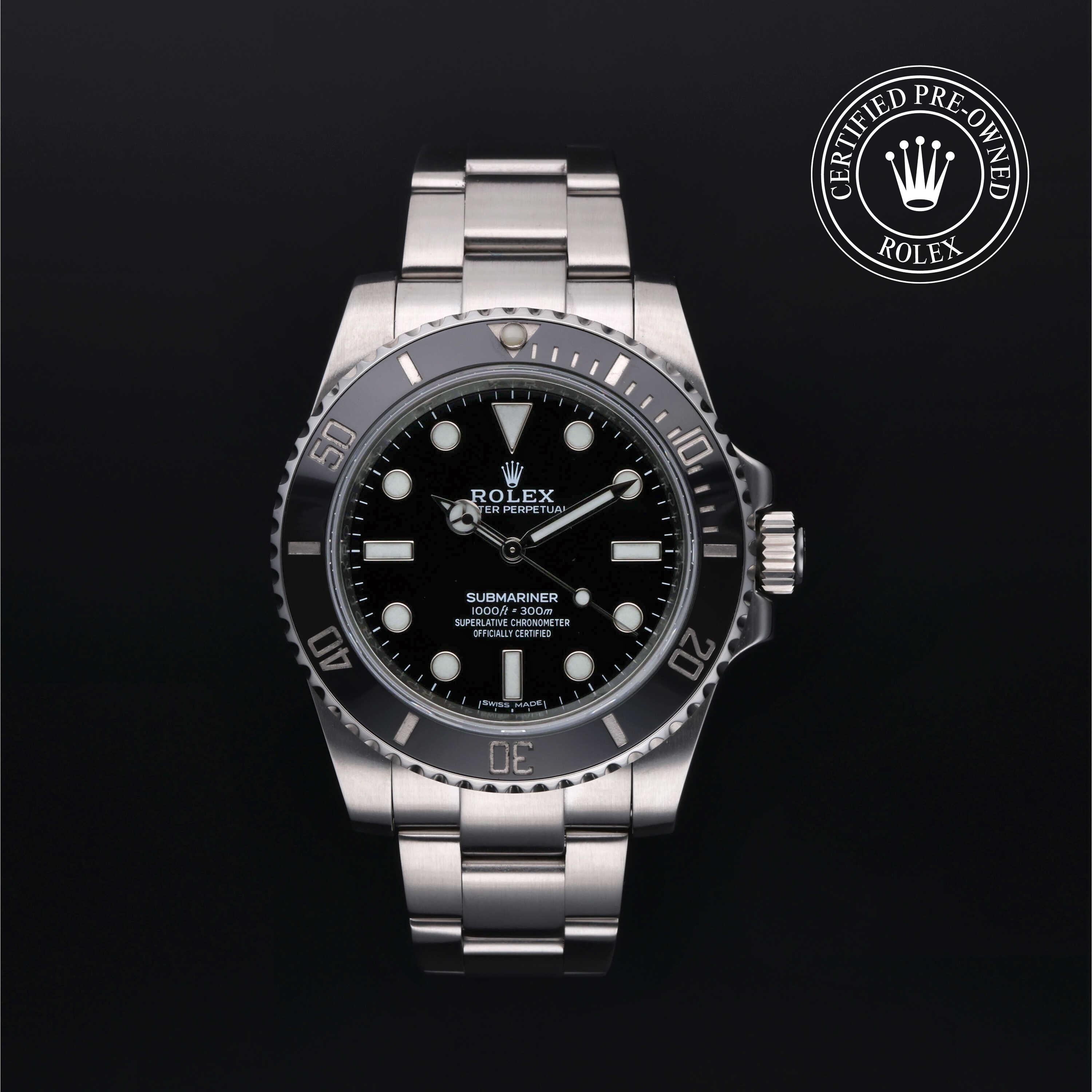 Rolex CPO Submariner M114060 front on white background