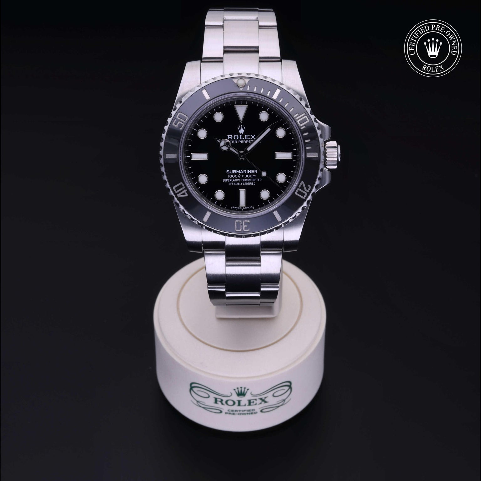 Rolex CPO Submariner M114060 front on white background