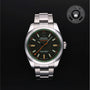 Rolex Certified Pre-owned Milgauss M116400GV-0001 front on black background