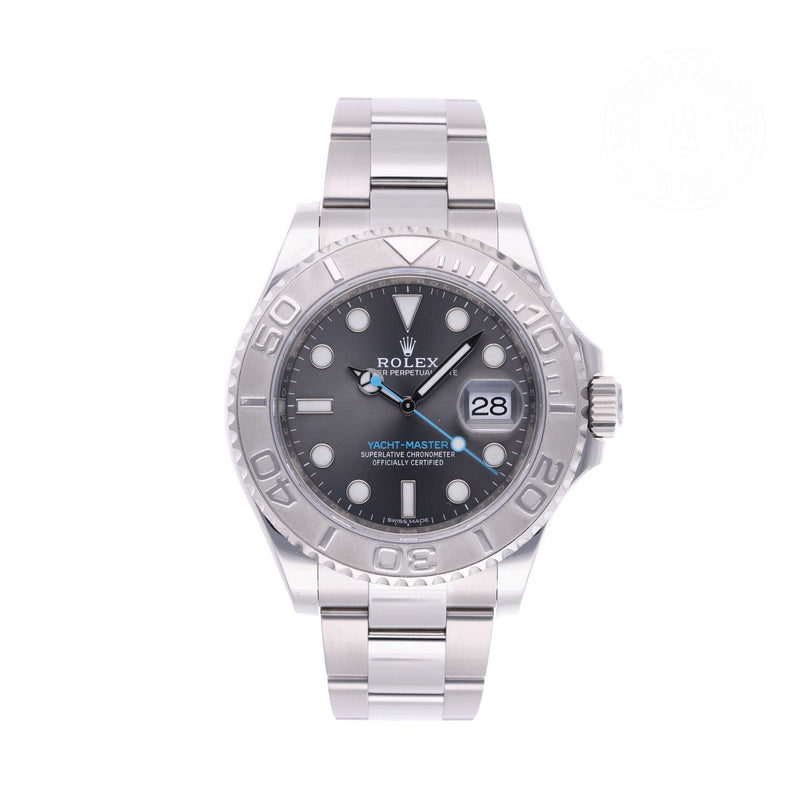 Rolex Certified Pre-owned Yacht-Master M116622-0003 front on white background
