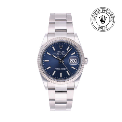 Rolex CPO Datejust M126234 front on white background