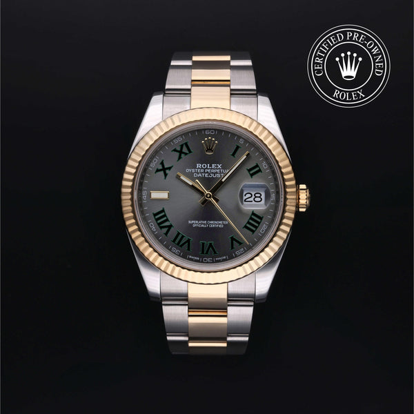 Rolex CPO Datejust M126333 front on white background