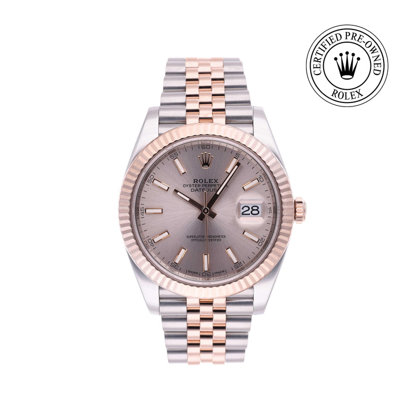 Rolex CPO Datejust M126331 front on white background