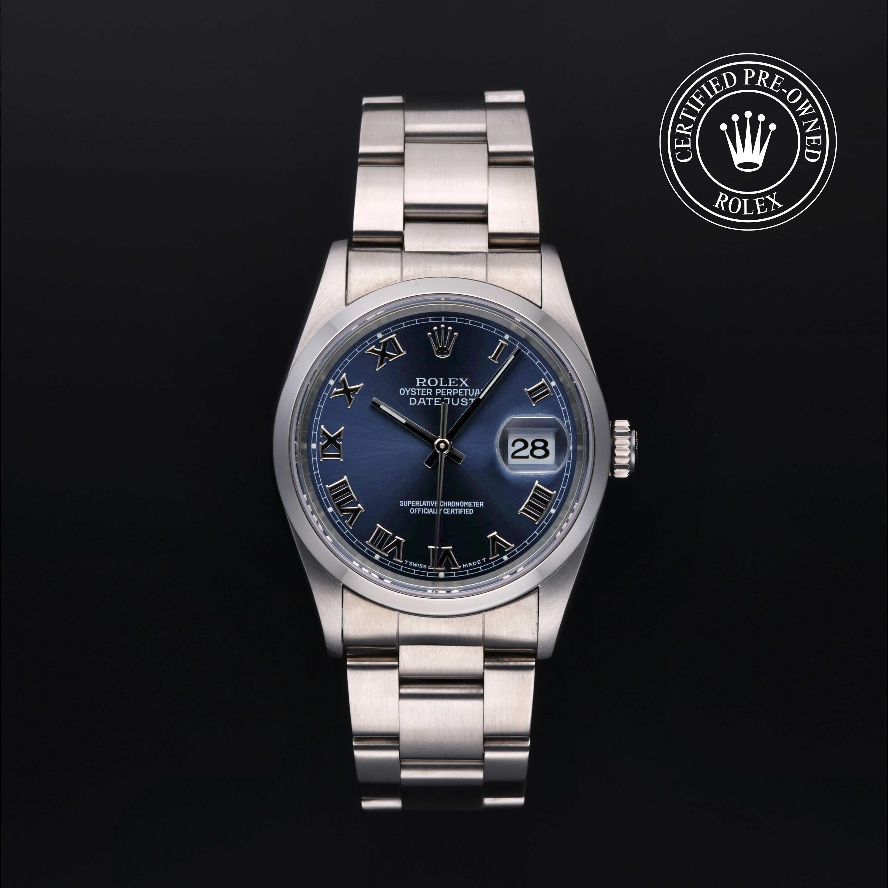 Rolex CPO Datejust M16200 front on white background