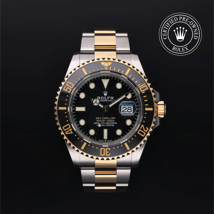 Rolex CPO Sea-Dweller M126603 front on white background