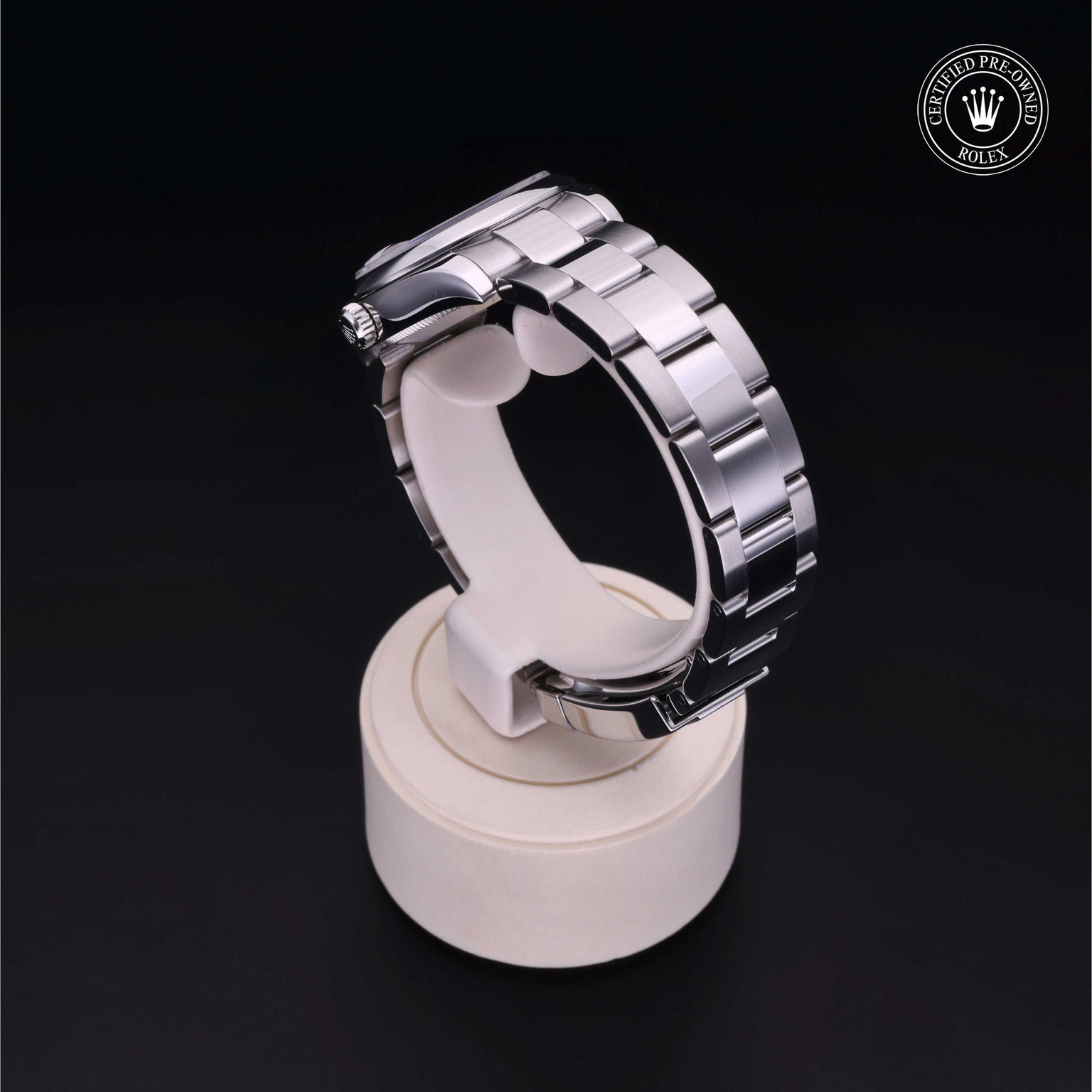 Rolex Certified Pre-owned Lady Datejust M178240-0040 front on black background