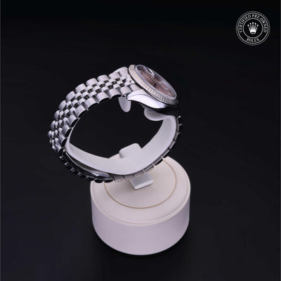 Rolex Certified Pre-owned Lady Datejust M279174-0003 front on black background