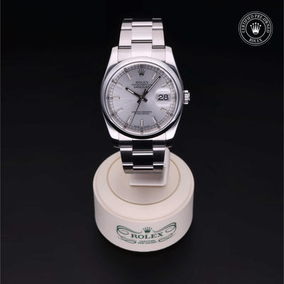 Rolex CPO Datejust M116200 front on white background