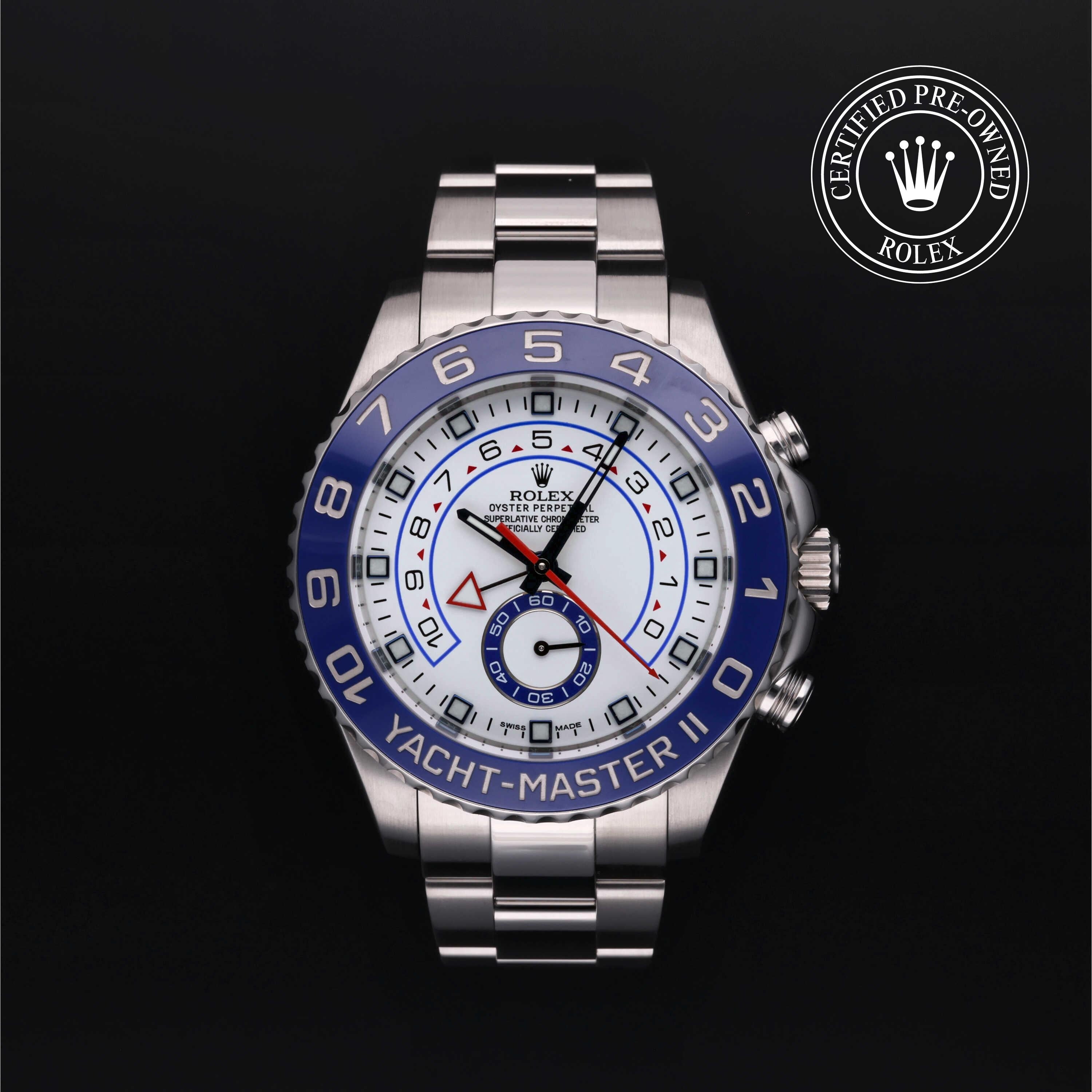 Rolex CPO Yacht-Master M116680 front on white background