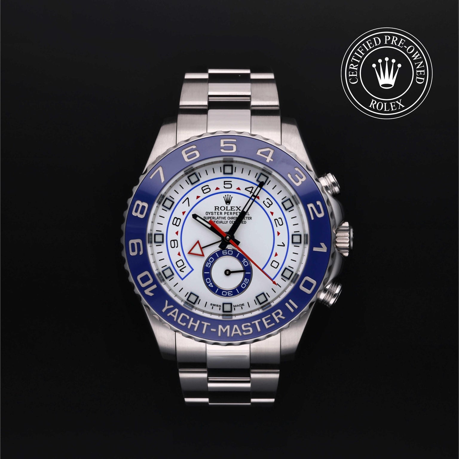 Rolex CPO Yacht-Master M116680 front on white background