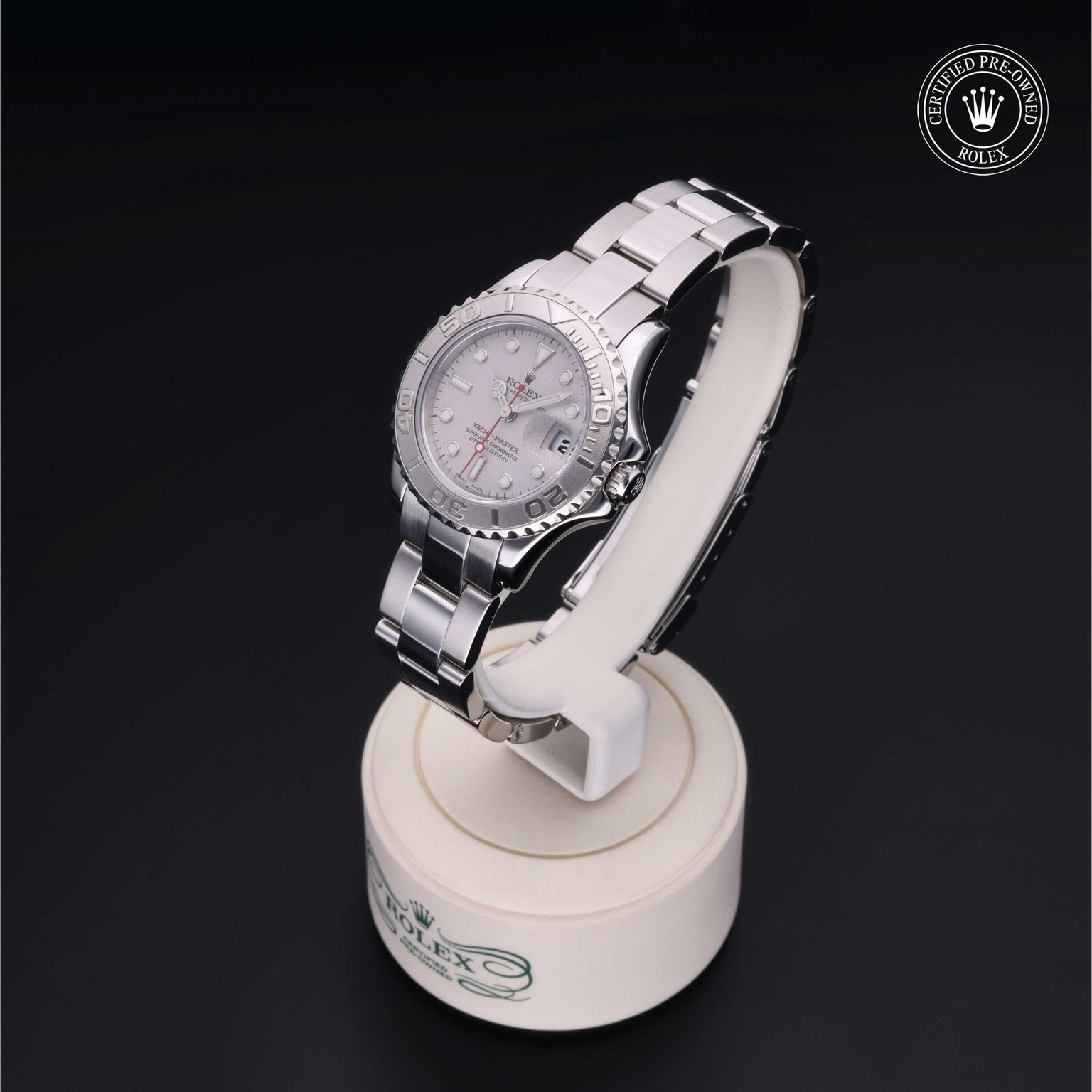 Rolex CPO Yacht-Master M169622 front on white background