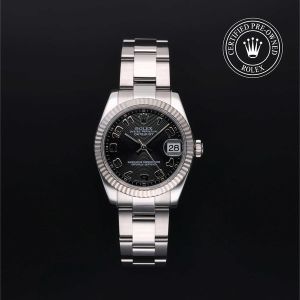 Rolex CPO Lady Datejust M178274 front on white background
