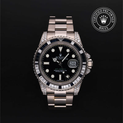 Rolex CPO GMT M116759SA front on white background