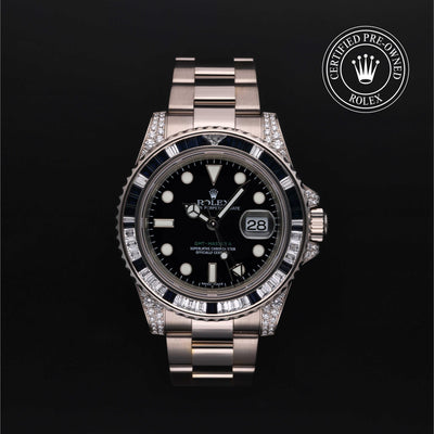 Rolex CPO GMT M116759SA front on white background