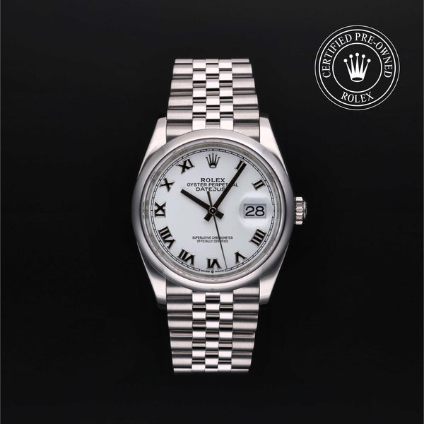 Rolex CPO Datejust M126200 front on white background