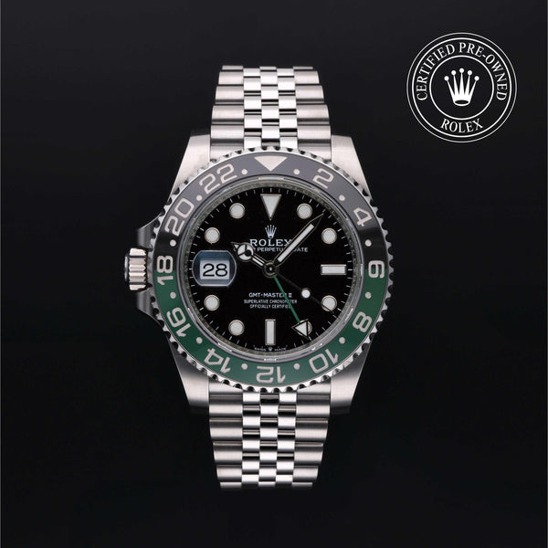 Rolex CPO GMT M126720VTNR front on white background