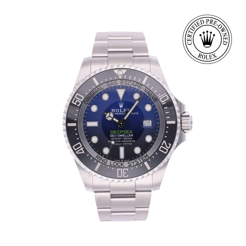 Rolex CPO Sea-Dweller M126660 front on white background