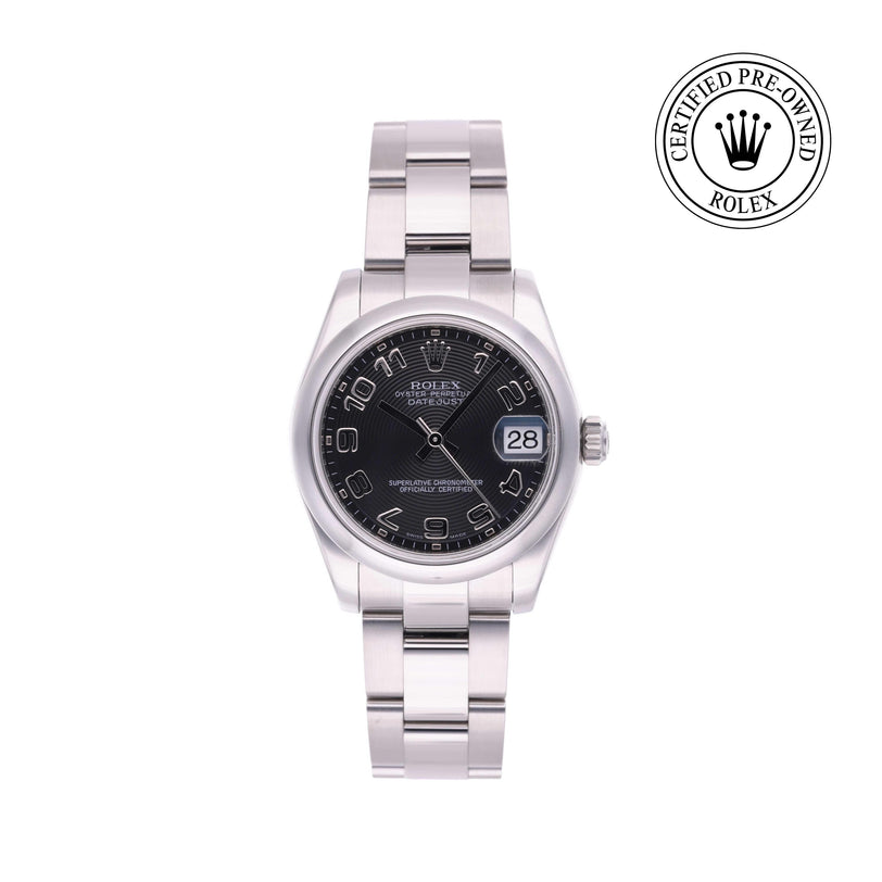 Rolex Certified Pre-owned Lady Datejust M178240-0011 front on white background