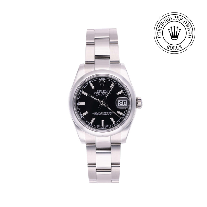 Rolex Certified Pre-owned Lady Datejust M178240-0025 front on white background