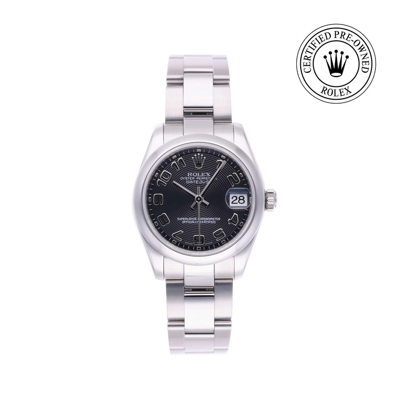 Rolex Certified Pre-owned Lady Datejust M178240-0011 front on white background