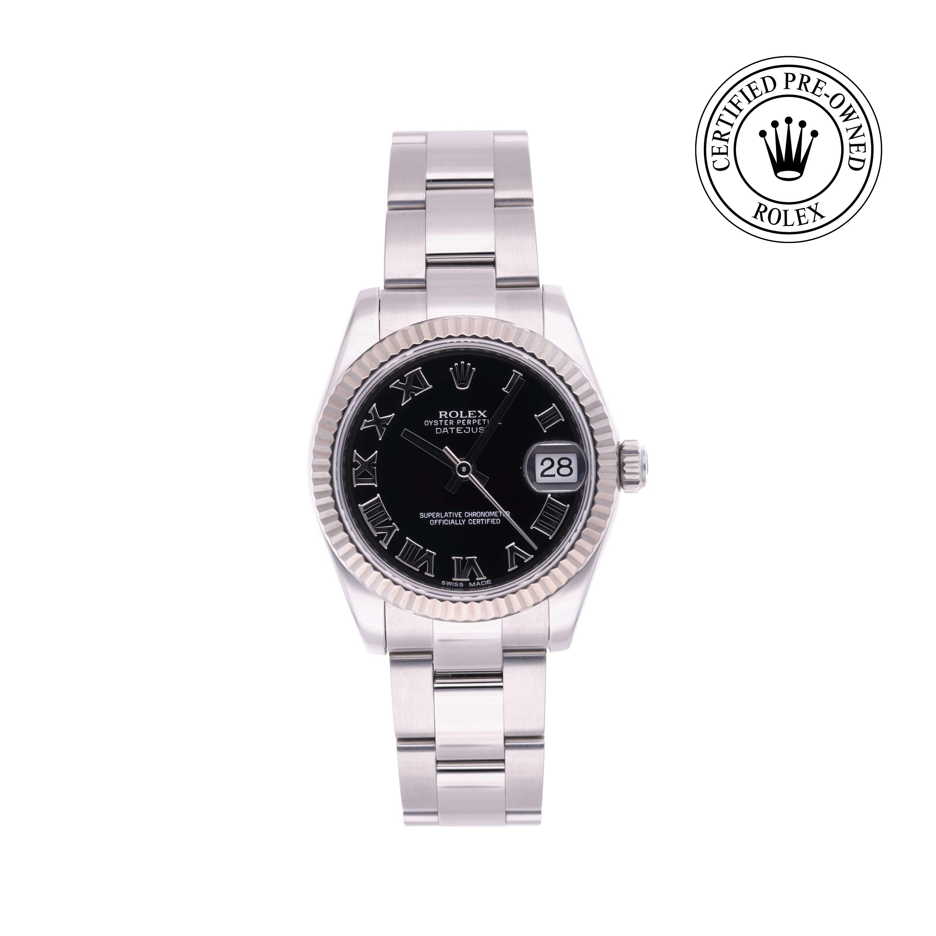 Rolex CPO Lady Datejust M178274 front on white background