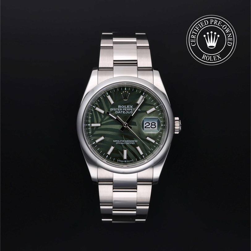 Rolex CPO Datejust M126200 front on white background