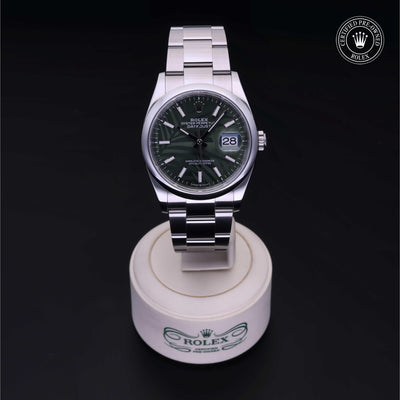 Rolex CPO Datejust M126200 front on white background